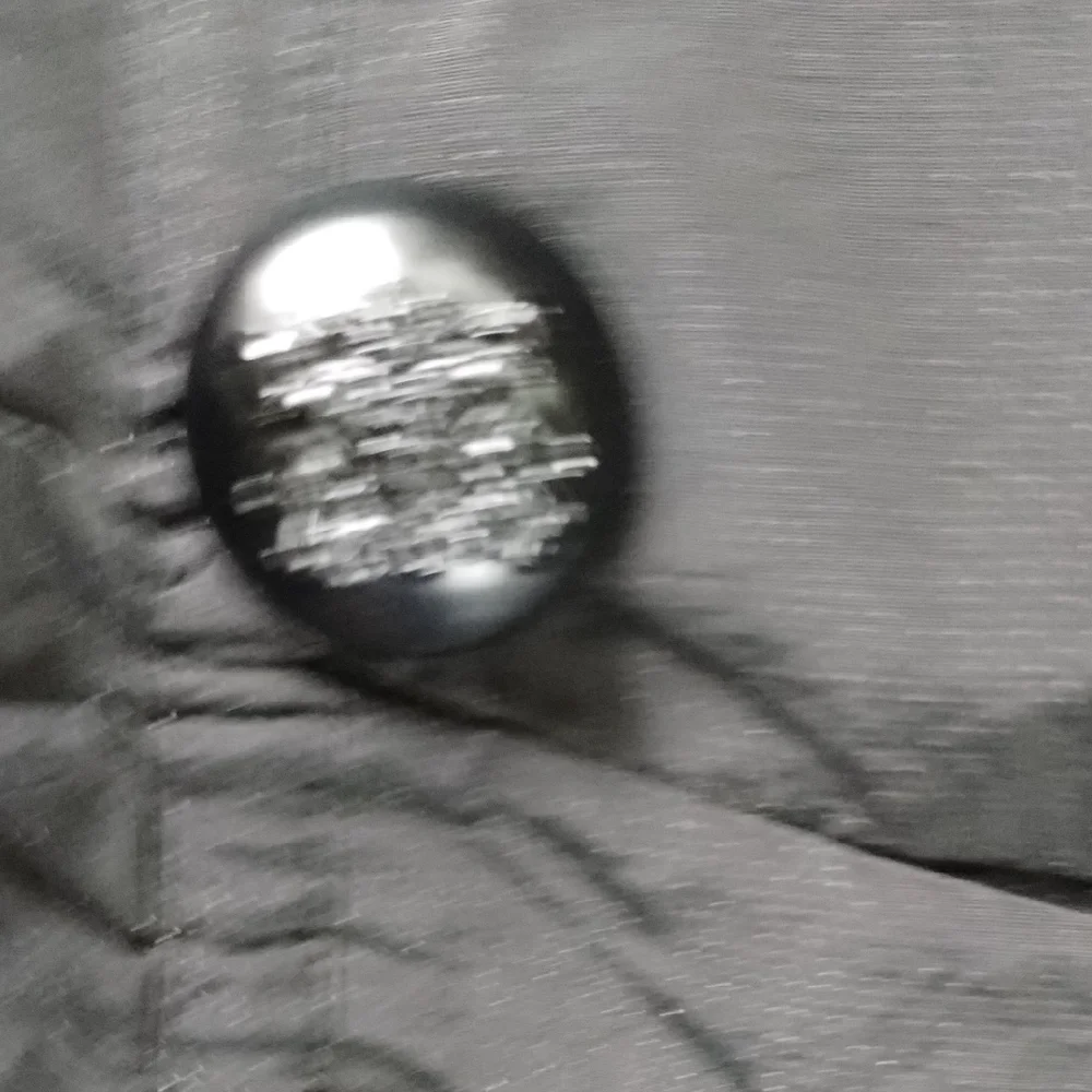 Etcetera Black Pea Coat with Standing Collar - Picture 13 of 15